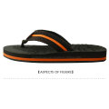 Latitude Hombres Vegan Nubuck Correa Flip Flop Sandalias Negro